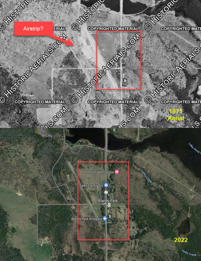 Blaney Park Resort - Aerial Photo Comparison